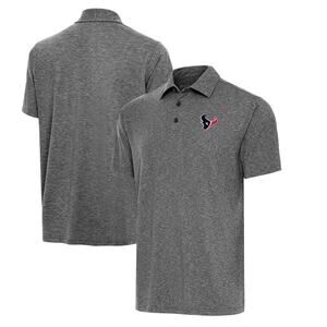 NFL Men's Houston Texans Antigua Heather Black Big & Tall Par 3 Polo - Size 2XL